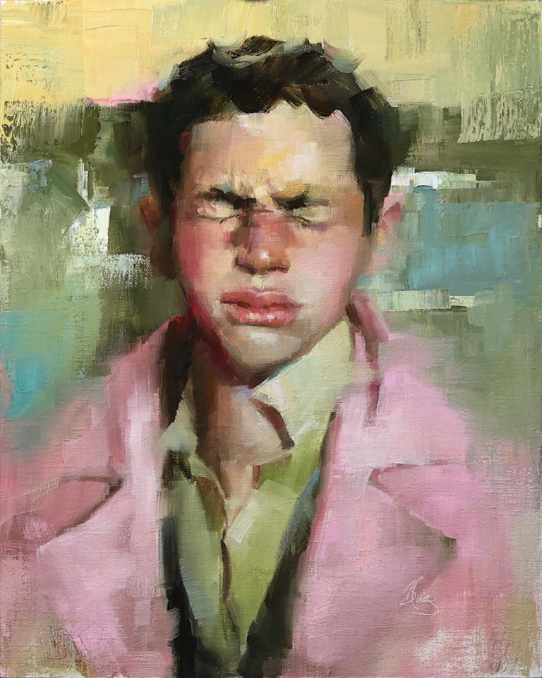 Pamela Blaies Love is Blind, Oil Painting For Sale at 1stDibs