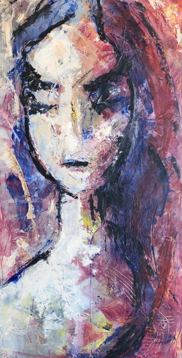 Sharon Sieben Composed, Oil Painting For Sale at 1stDibs