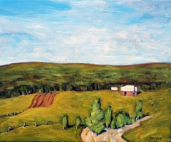 Near Great Meadow, Virginie, peinture à l'huile