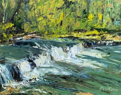 Rapids, peinture à l'huile