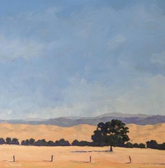 Lone Oak in Sun Drenched California Grasslands, peinture d'origine