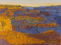 Dawn at the Grand Canyon, peinture à l'huile