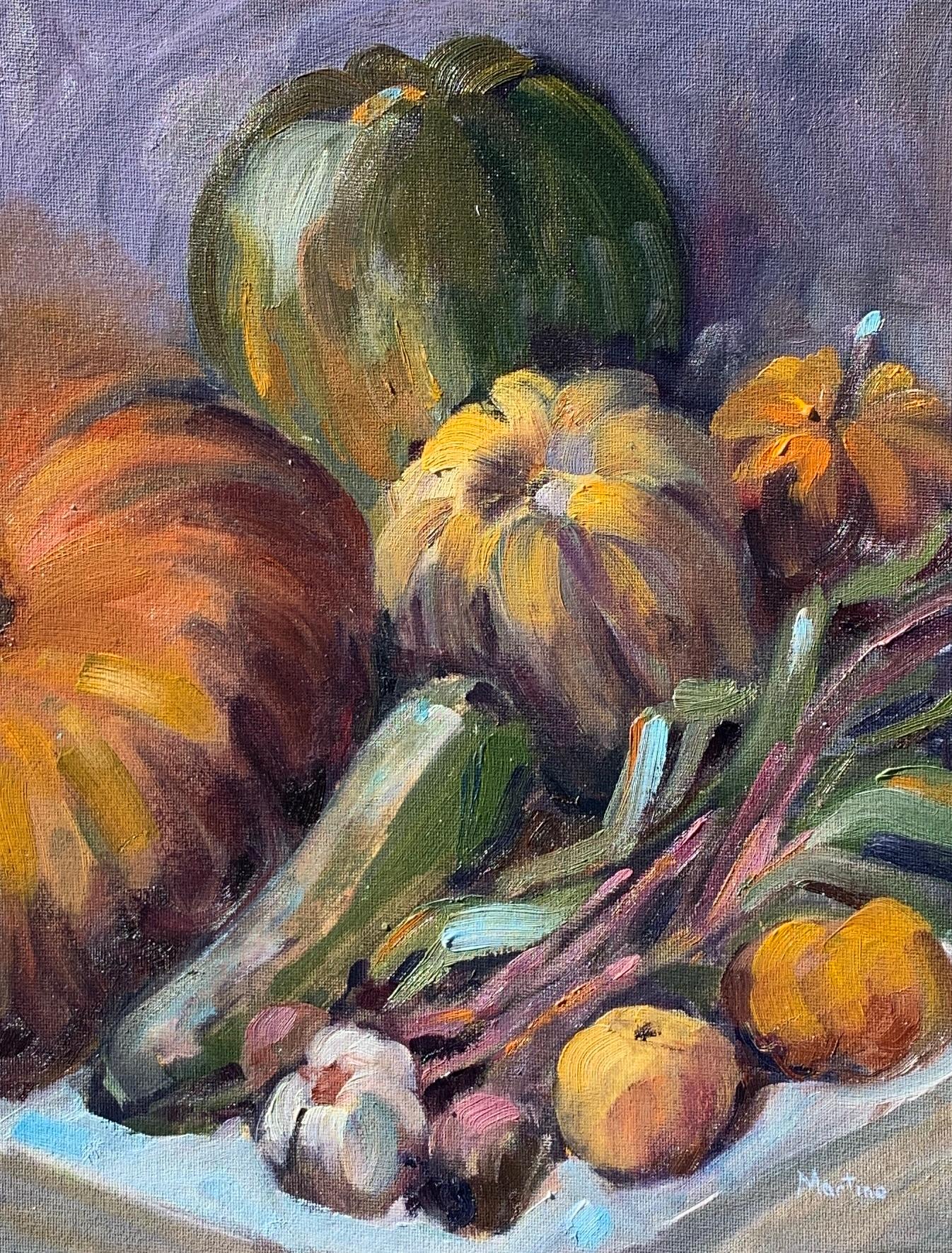 Paula Martino Still-Life Painting - Fall Harvest, Oil Painting