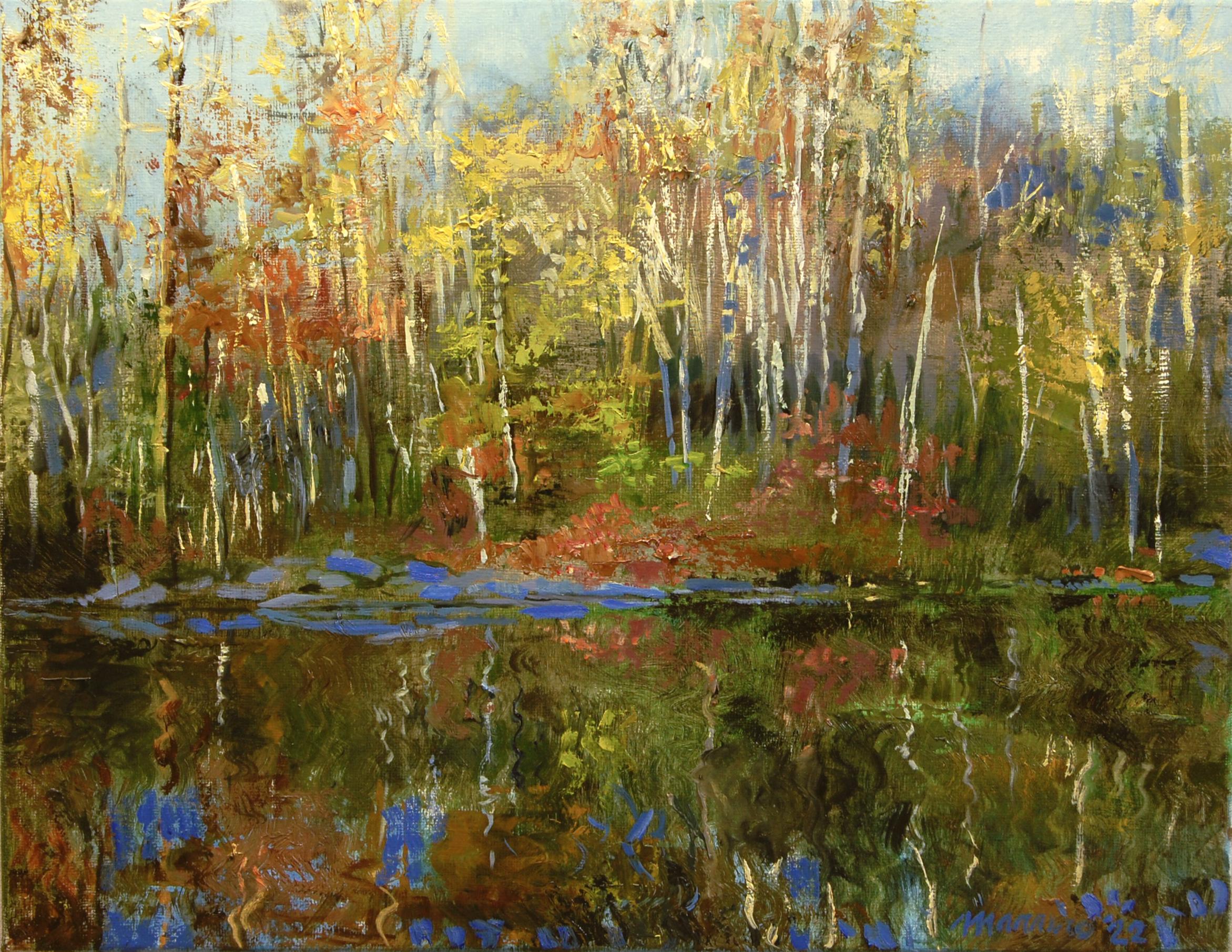 Morning Light Still Water, Oil Painting