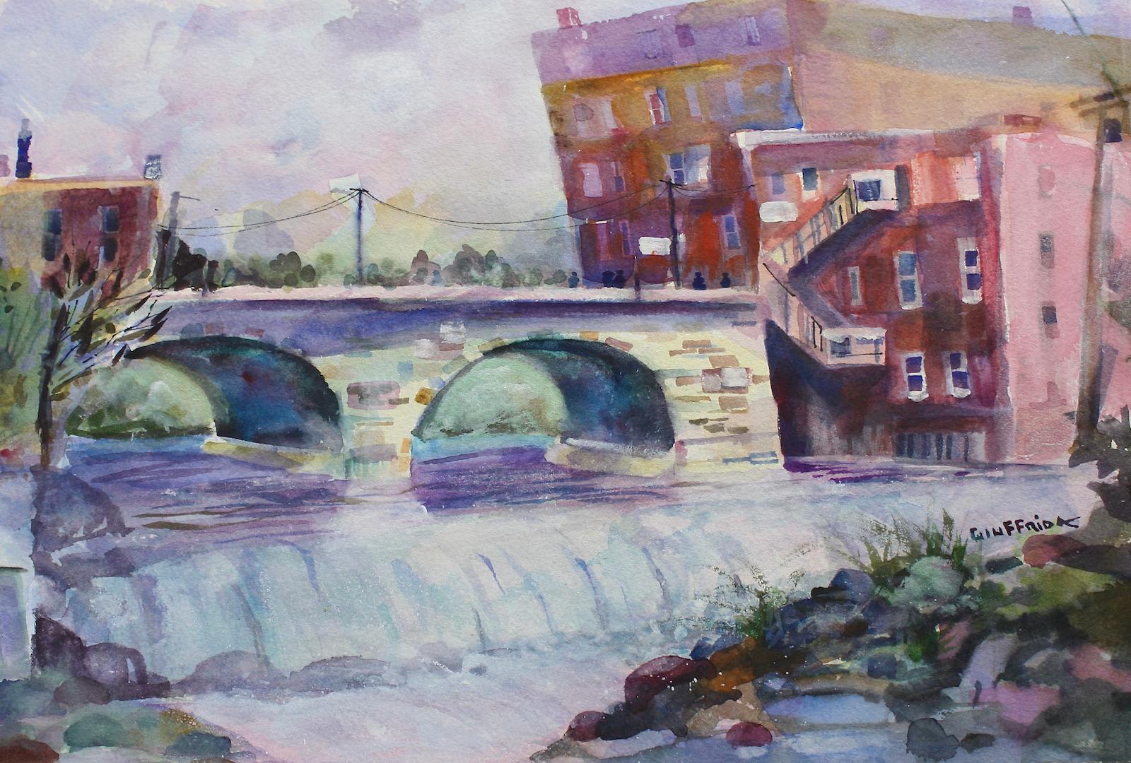 Joe  Giuffrida Interior Art - Middlebury Falls, Original Painting