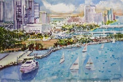 Used Miami Beach, Original Painting