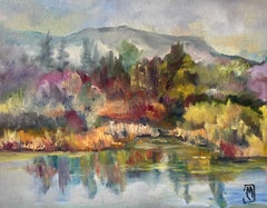 Hunter Creek, Oregon, peinture à l'huile