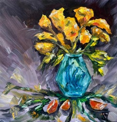 California Poppies, Oil Painting