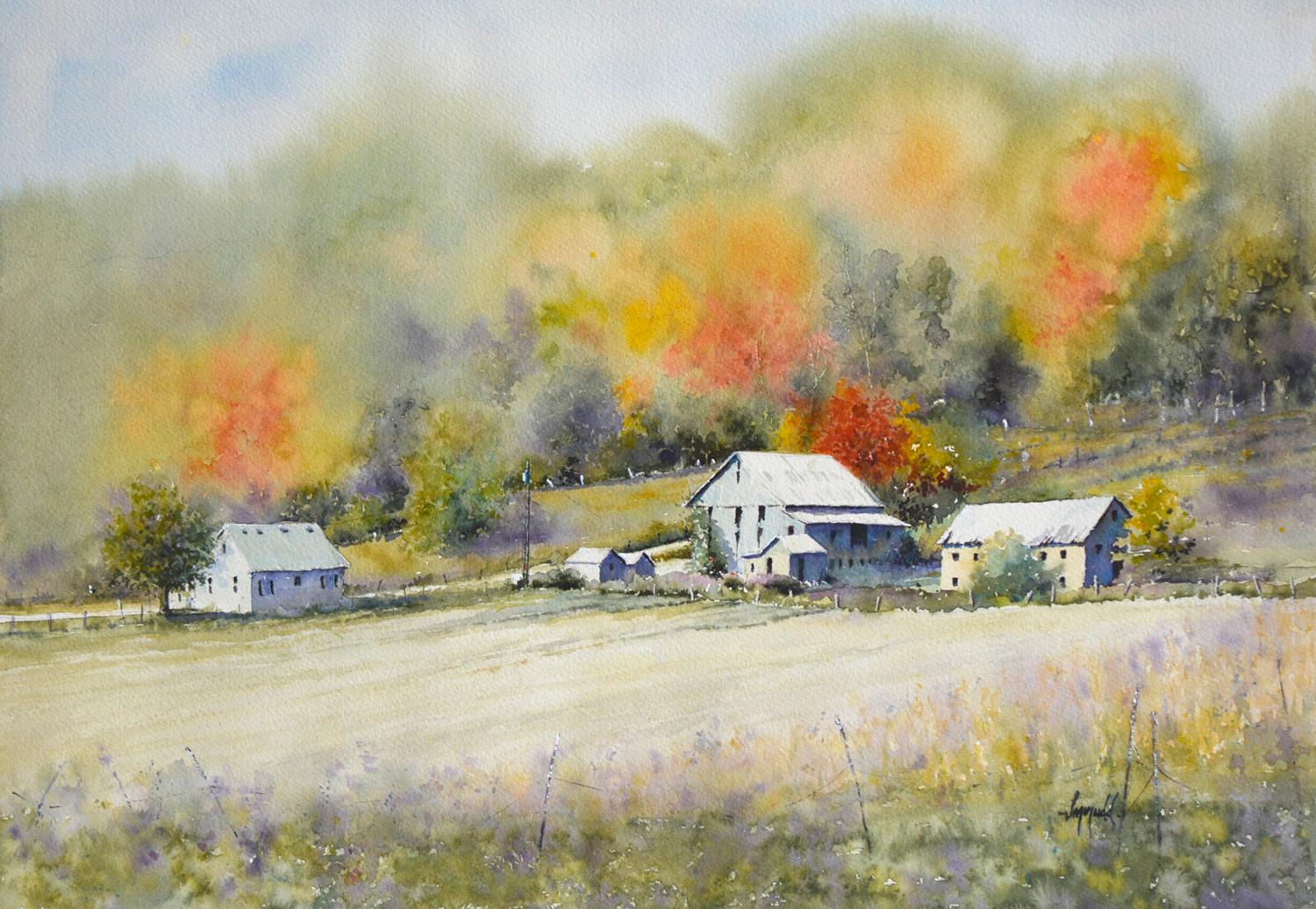 Judy Mudd Interior Art - Country Colors, Original Painting