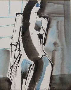 Gestural Ink Drawing #3, Abstract Painting