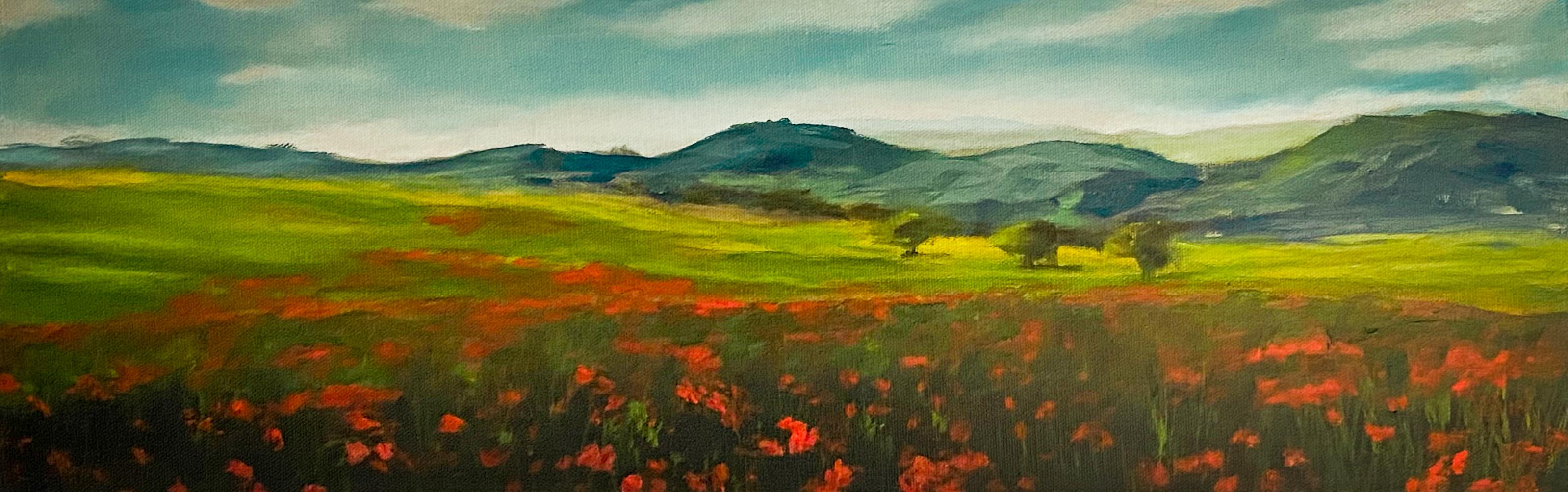 Superbloom in Tuscany, Oil Painting - Art by Mandy Main