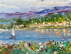 Across Lake Como, Oil Painting