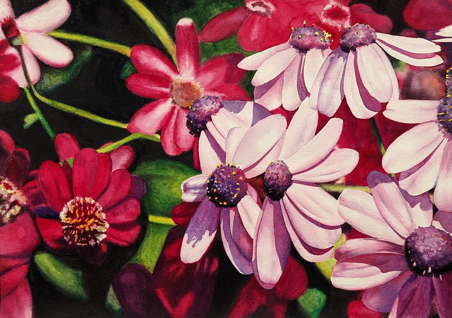 Paint + Sip: Spring Daisies [Class in Los Angeles] @ Brushstrokes +  Beverages™