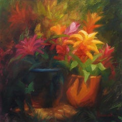 Bromeliad Explosion, Oil Painting