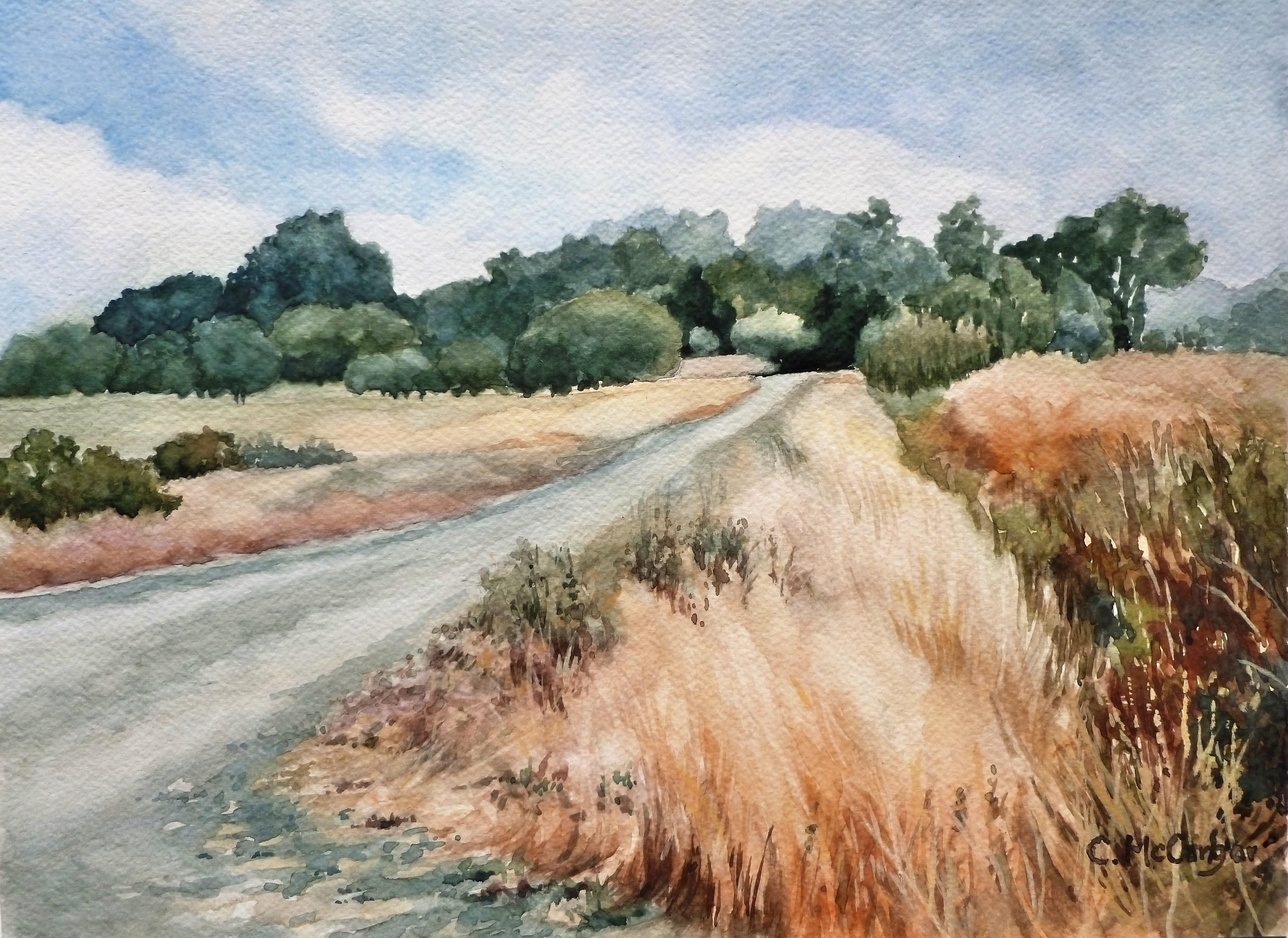 Shoreline Trail, Original Painting - Art by Catherine McCargar