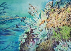 Point Lobos Succulents, Originalgemälde