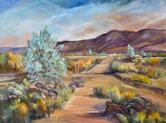 Smoke Trees in Coachella, Oil Painting