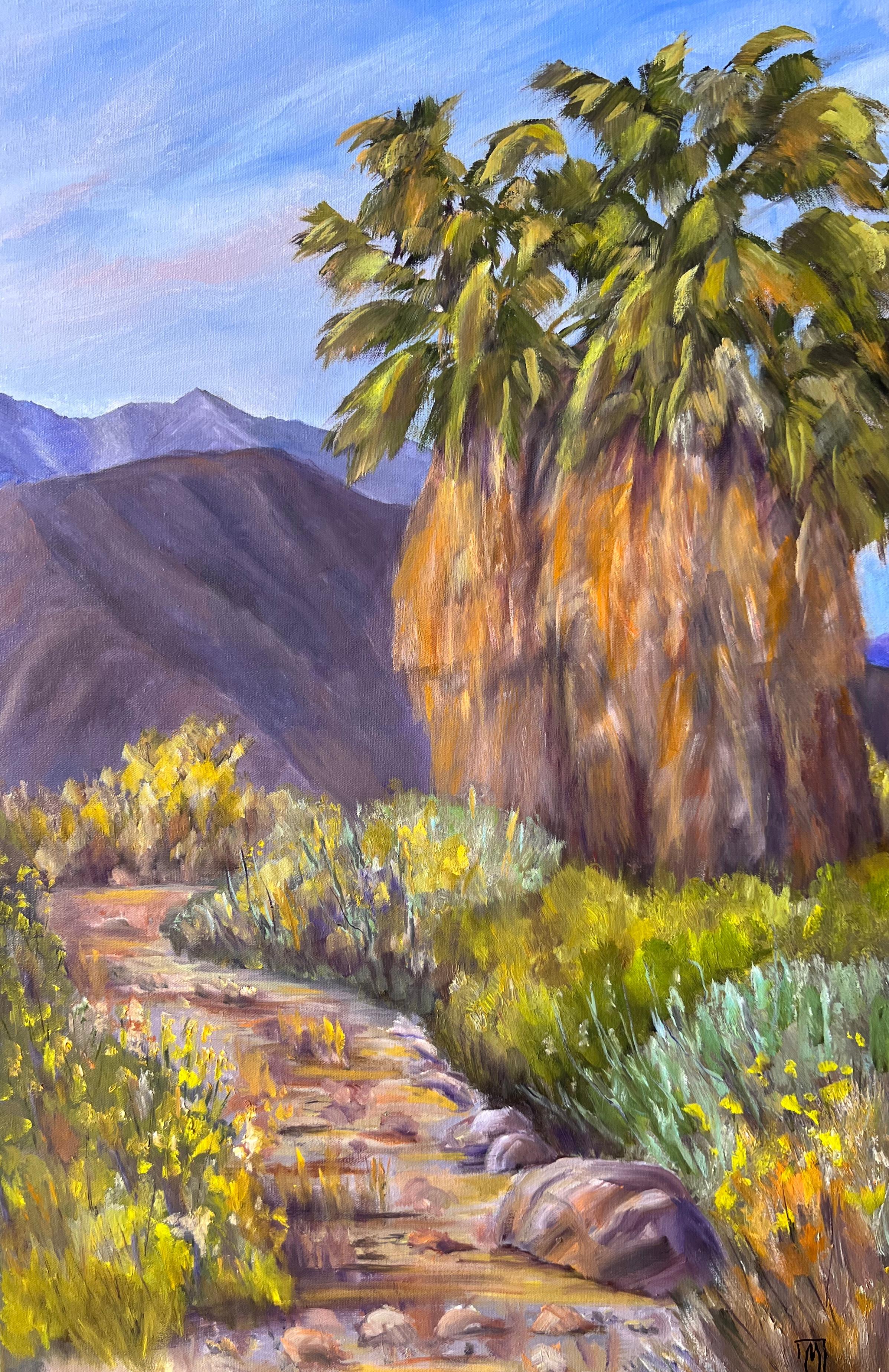 Palm Canyon State Park, Oil Painting - Art by Marilyn Froggatt