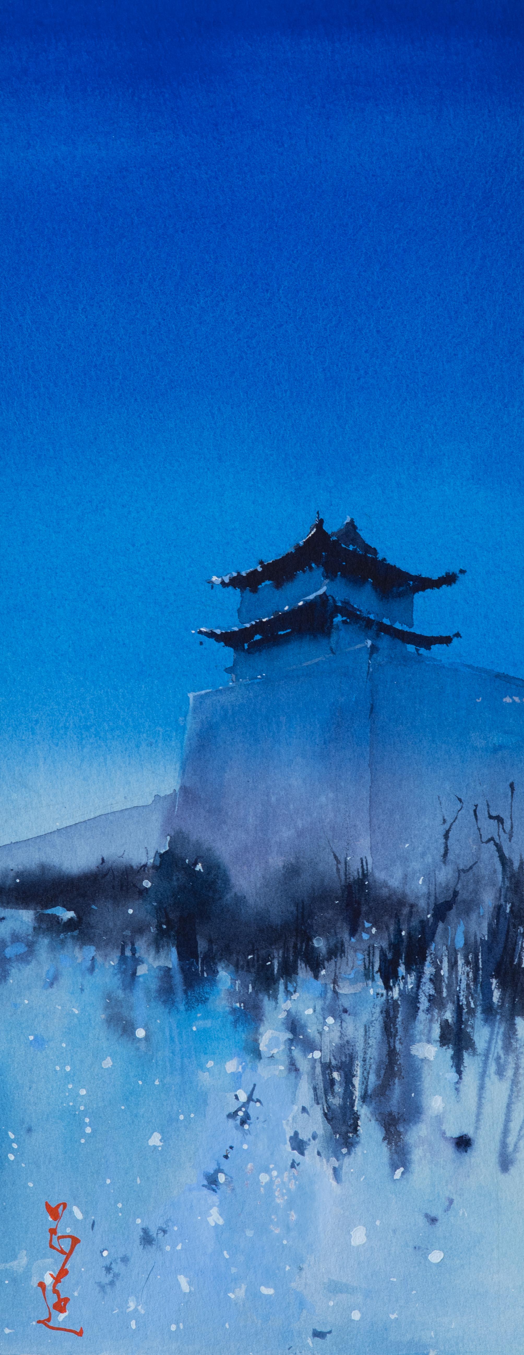 Siyuan Ma Interior Art - Watercolor Impressions of Chinese Architecture 5, Original Painting