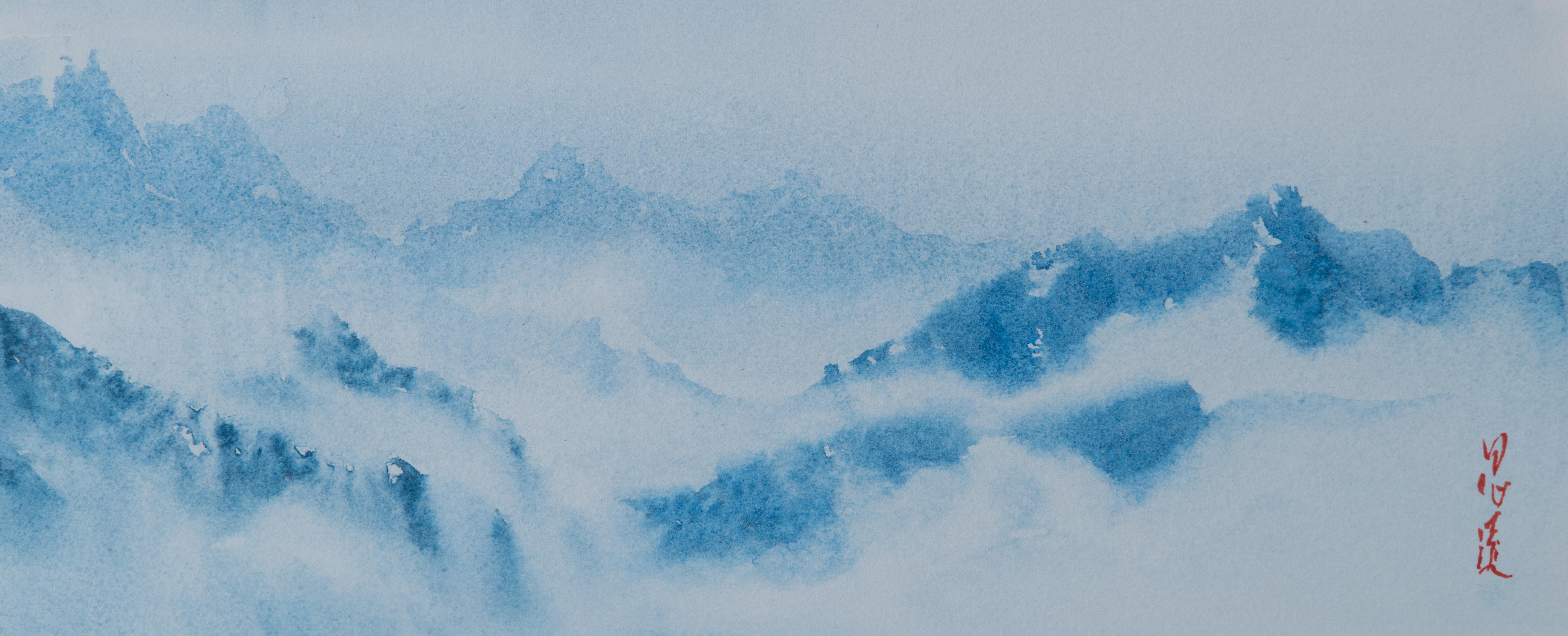 Mountain Reverie Series 6, Original Painting - Art by Siyuan Ma