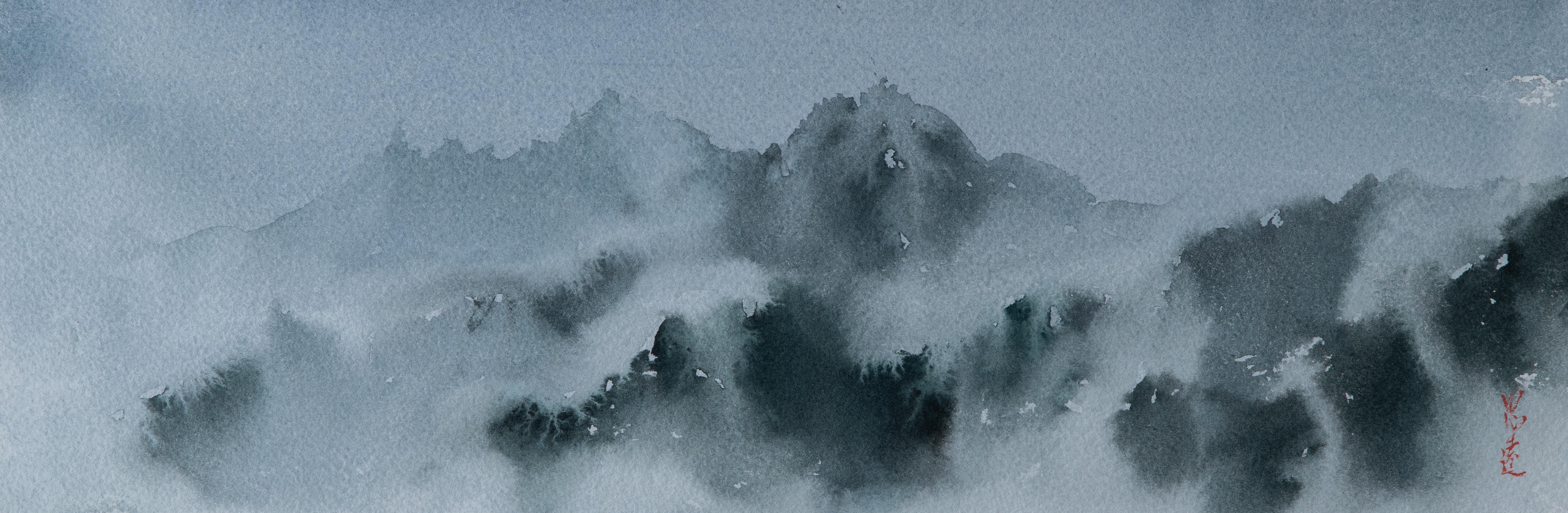 Mountain Reverie Series 2, Original Painting - Art by Siyuan Ma