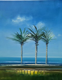 The Palm Trees, Oil Painting