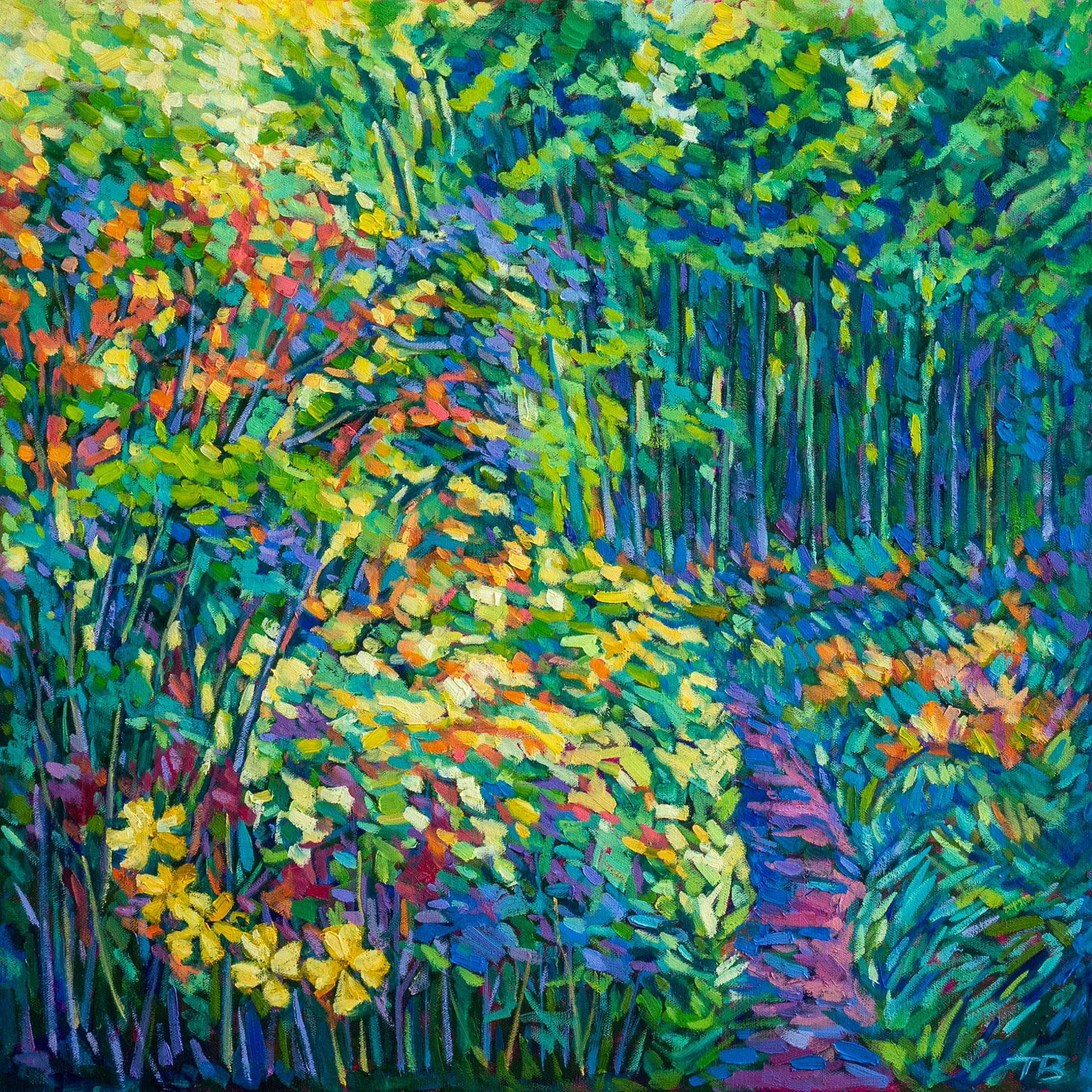 Path in the Garden, Oil Painting - Art by Tao Bai