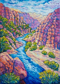 Canyon Scenery, Oil Painting