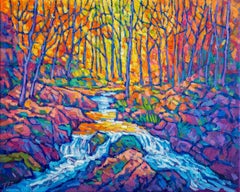 Autumn Stream, Oil Painting