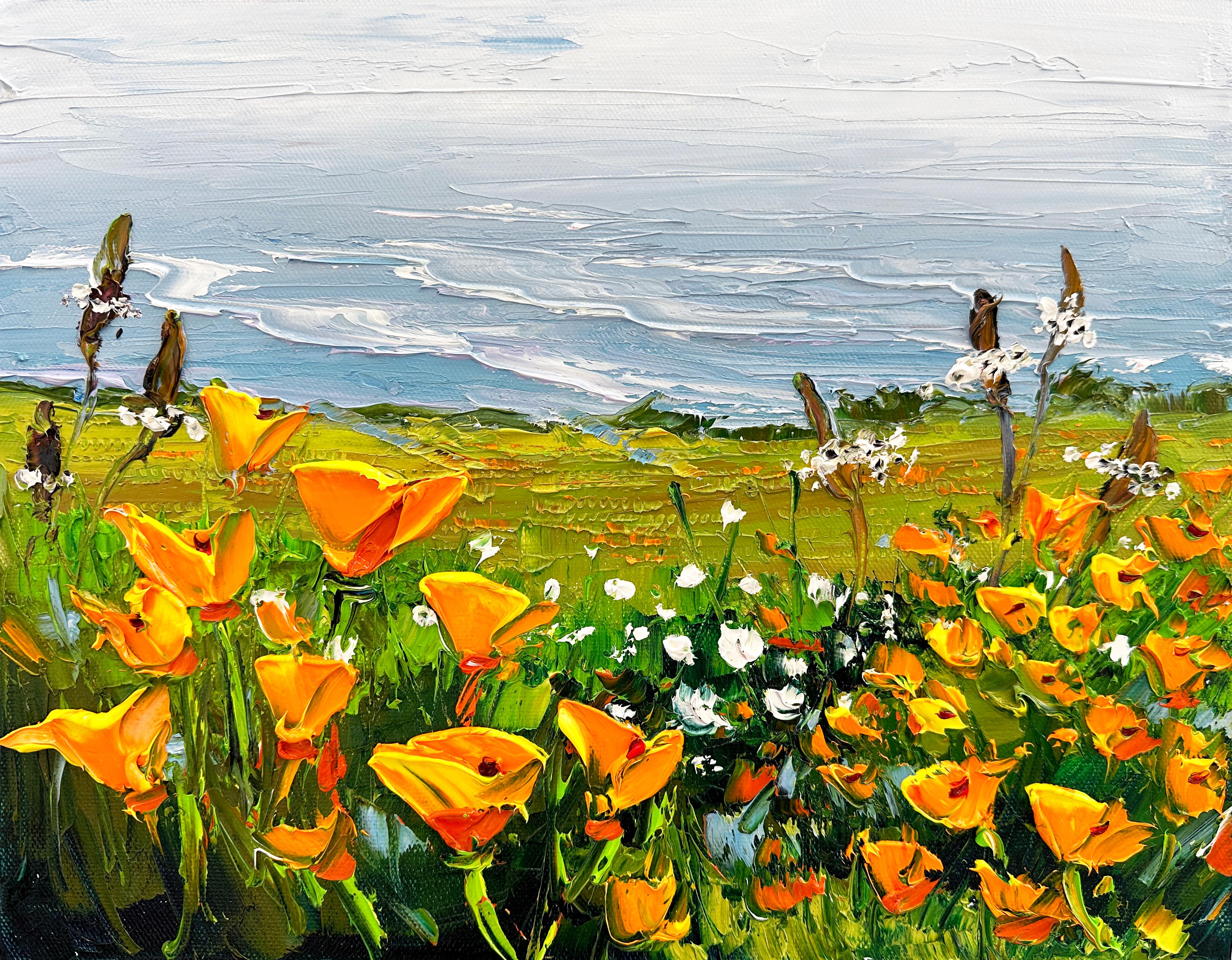 Coastal Bloom, Oil Painting - Art by Lisa Elley
