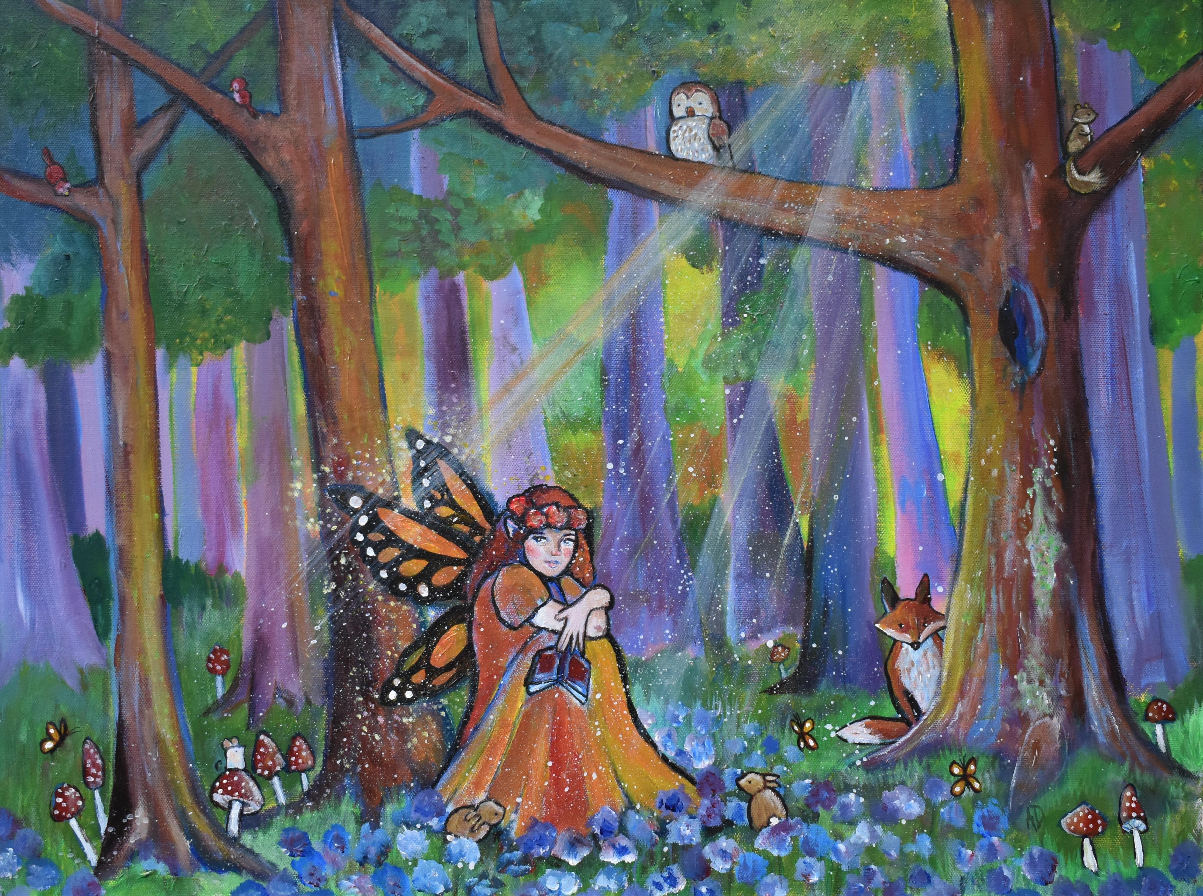 Fairy Tale, Original Painting - Art by Andrea Doss