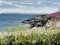 Used Wildflowers on the Coast, Oil Painting