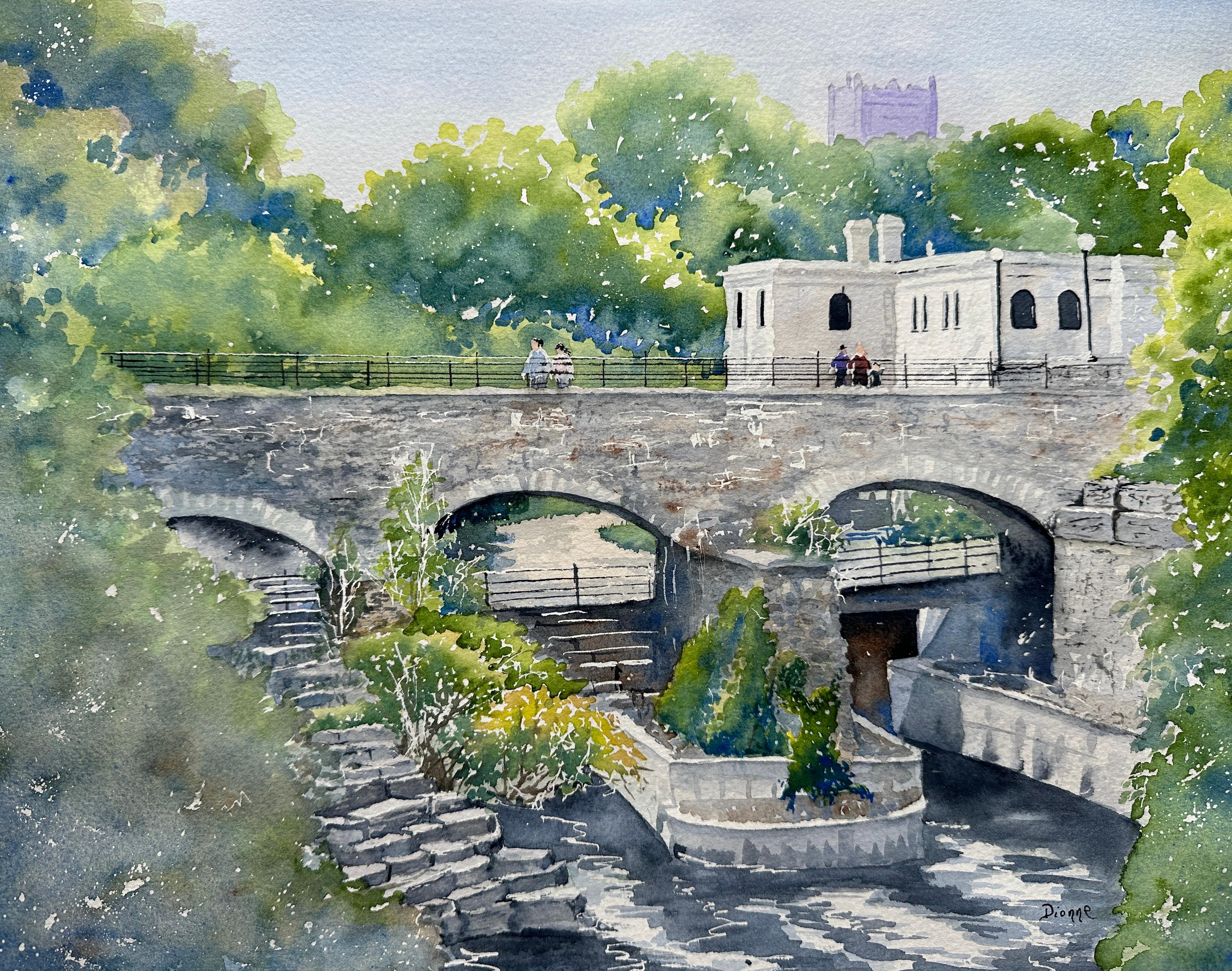 The Pumphouse, Original Painting - Art by Maurice Dionne