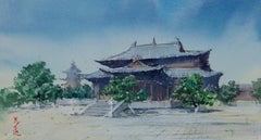 Aquarell-Impressionen der chinesischen Architektur 11, Originalgemälde
