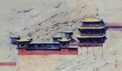 Aquarelle - Impressions de l'architecture chinoise 15, peinture originale