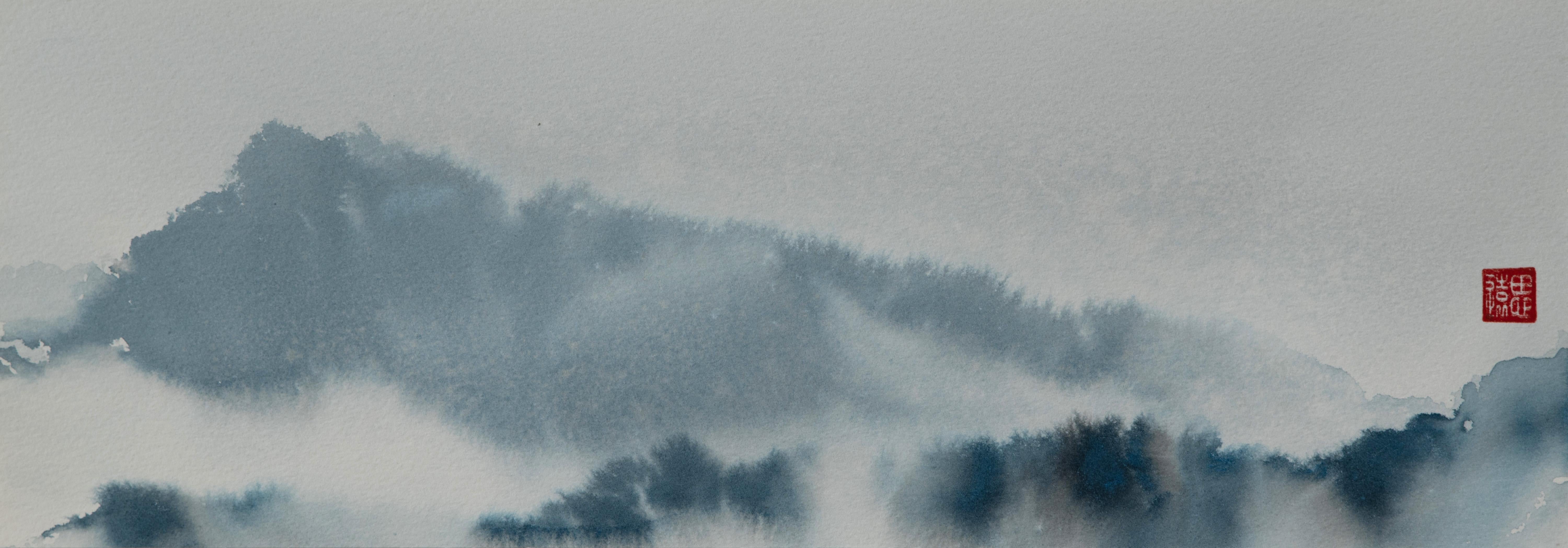 Siyuan Ma Abstract Drawing - Mountain Reverie Series 11, Abstract Painting