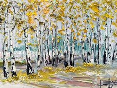 Harmony in Golden Woods, Oil Painting