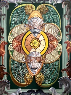 Two of Pentacles, Oil Painting