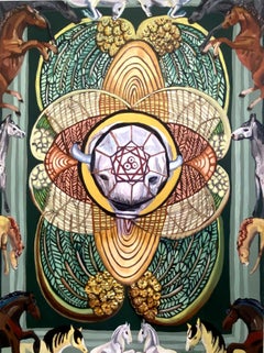 As des pentacles, peinture à l'huile