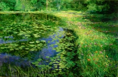 Aquarelle du début du matin de Hepner, peinture à l'huile