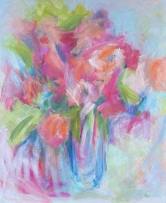 Summer Still Life with Flowers, Original Painting