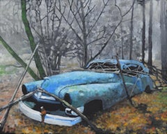 Interdiction de stationner, peinture à l'huile