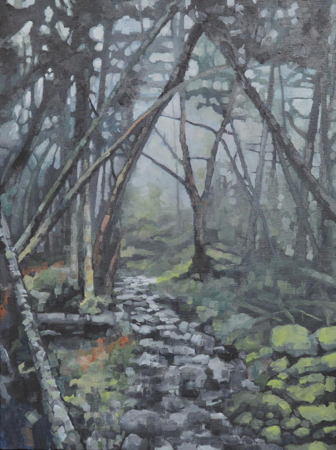David Thelen Landscape Painting - A Path Forward, Oil Painting