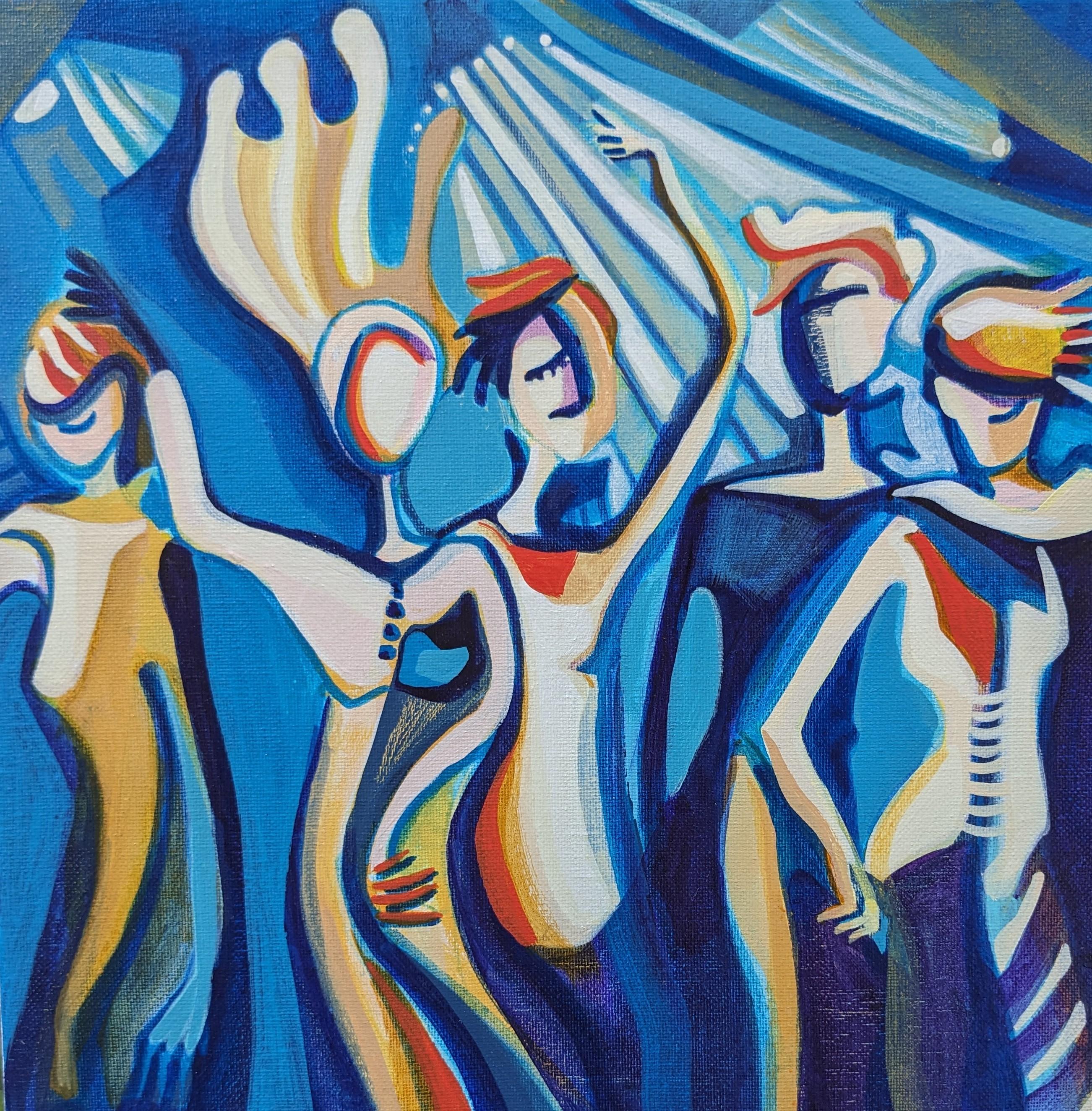 Flujo Musical, Pintura Original - Art de Diana Elena Chelaru