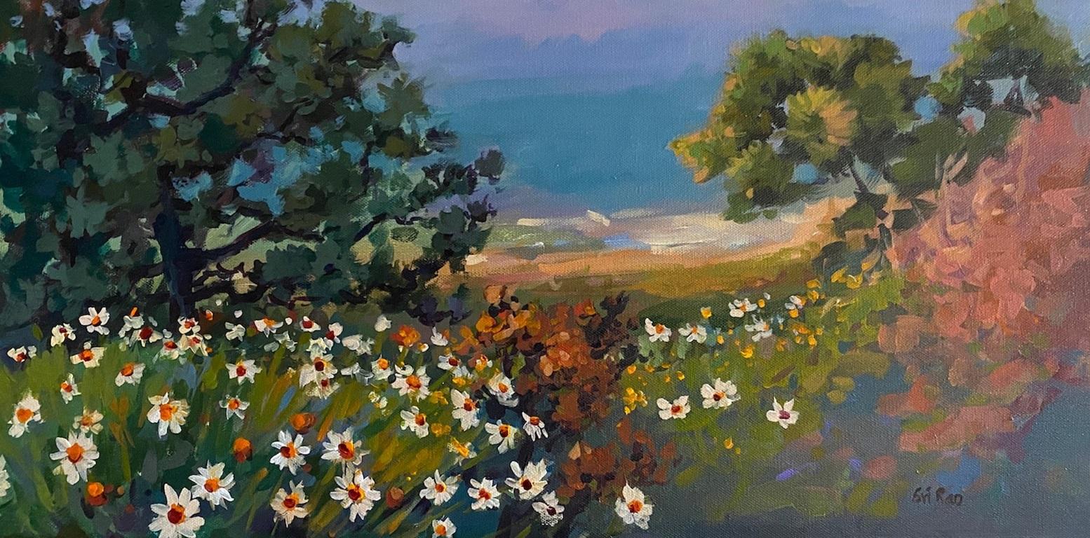 Sri Rao Landscape Painting - San Diego View, Original Painting