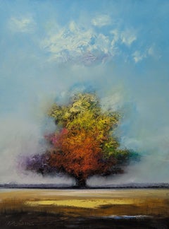 Used Autumn Foliage, Oil Painting