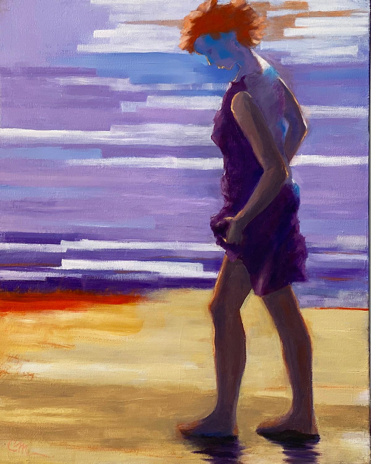 Connie Millholland Figurative Painting - Solitude, Oil Painting