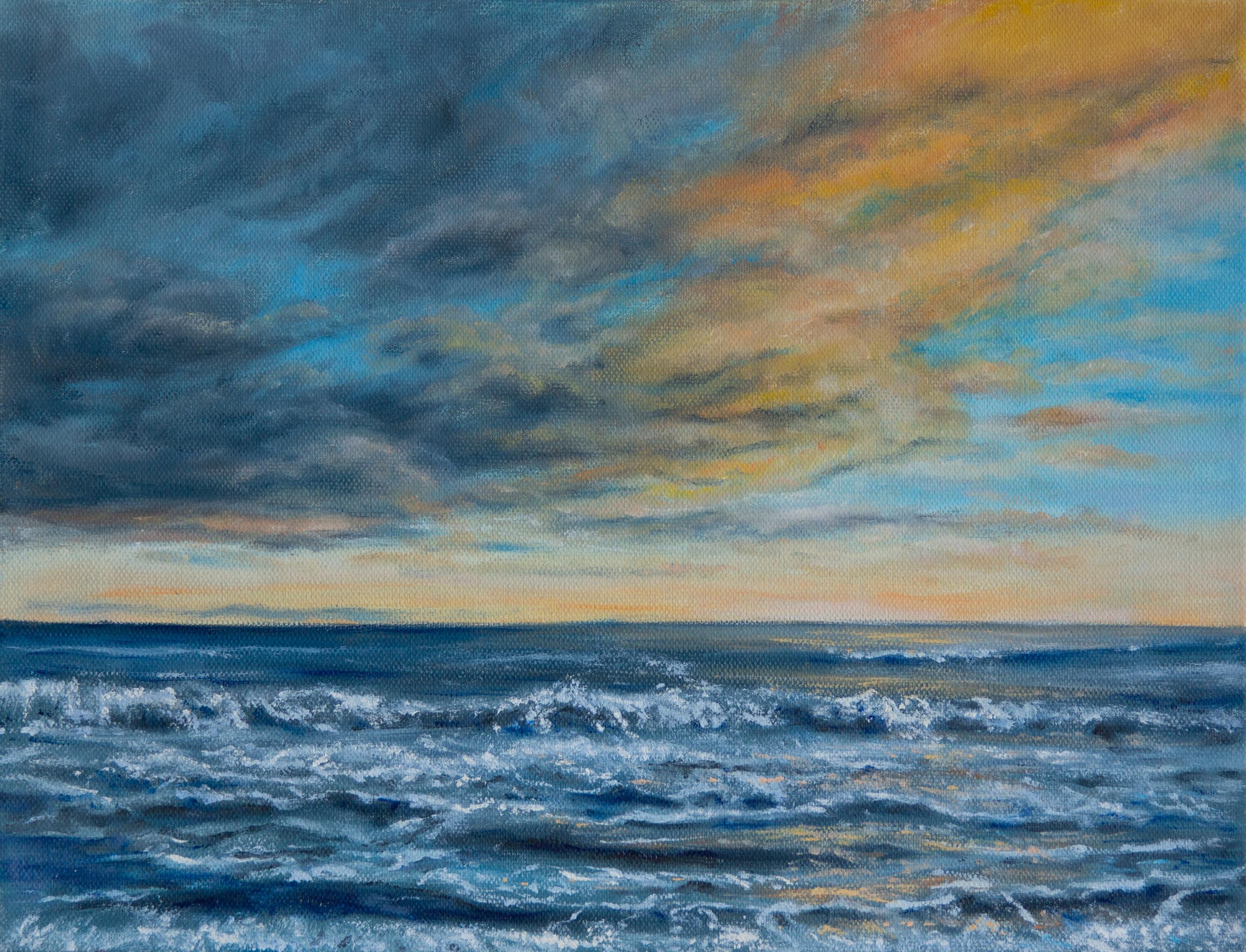 Ocean Evening, Oil Painting - Art by Olena Nabilsky