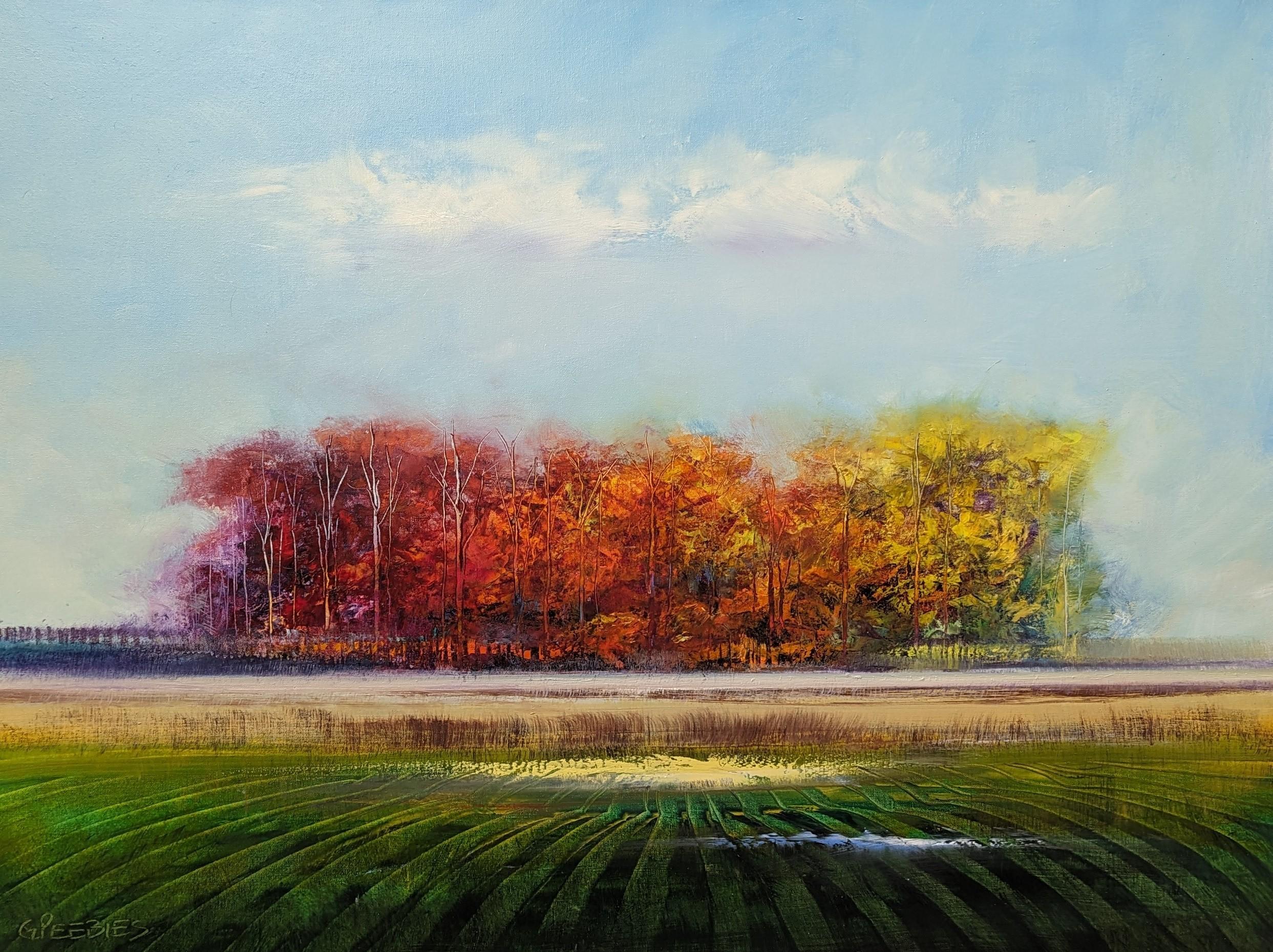 George Peebles Landscape Painting – September, Ölgemälde
