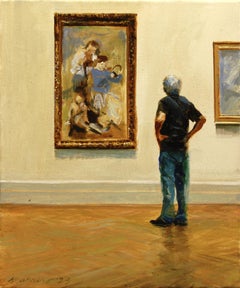 Admiring Picasso, Oil Painting